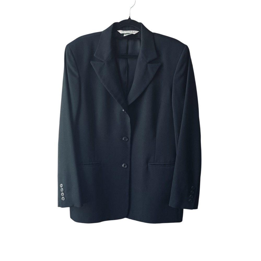 Austin Reed Elegant 100%‎ Wool Black Blazer